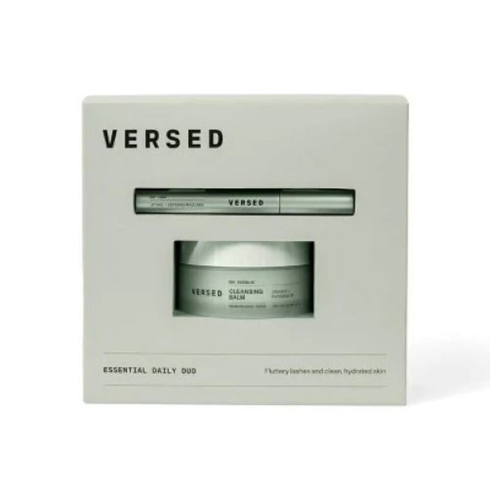 Versed The Essential Daily Duo Gift Set 2.65oz ~ Cleansing Balm & Mascara